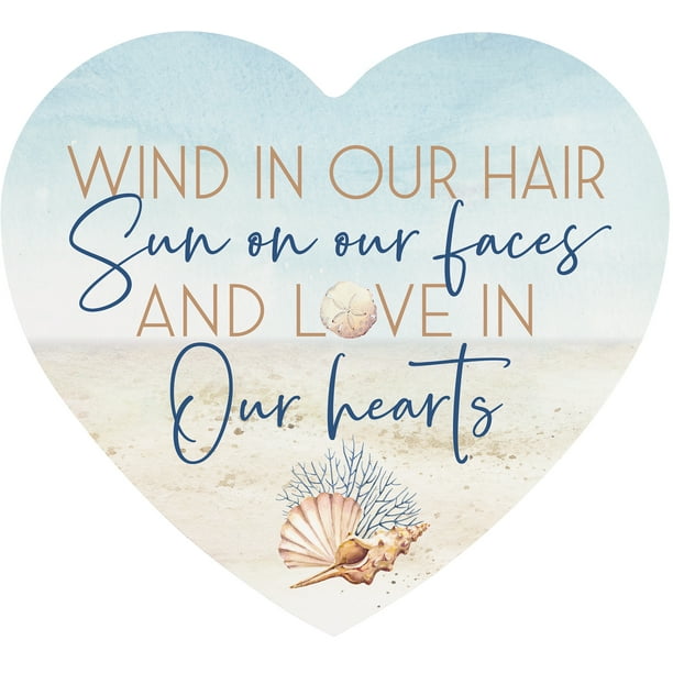 Love and the Beach Heart Nautical White 6 x 5.5 MDF Wood Tabletop Sign Love and the Beach Heart Nautical White 6 x 5.5 MDF Wood Tabletop Sign